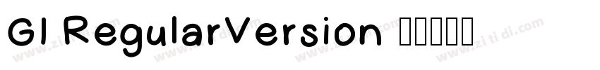 GI RegularVersion 1字体转换